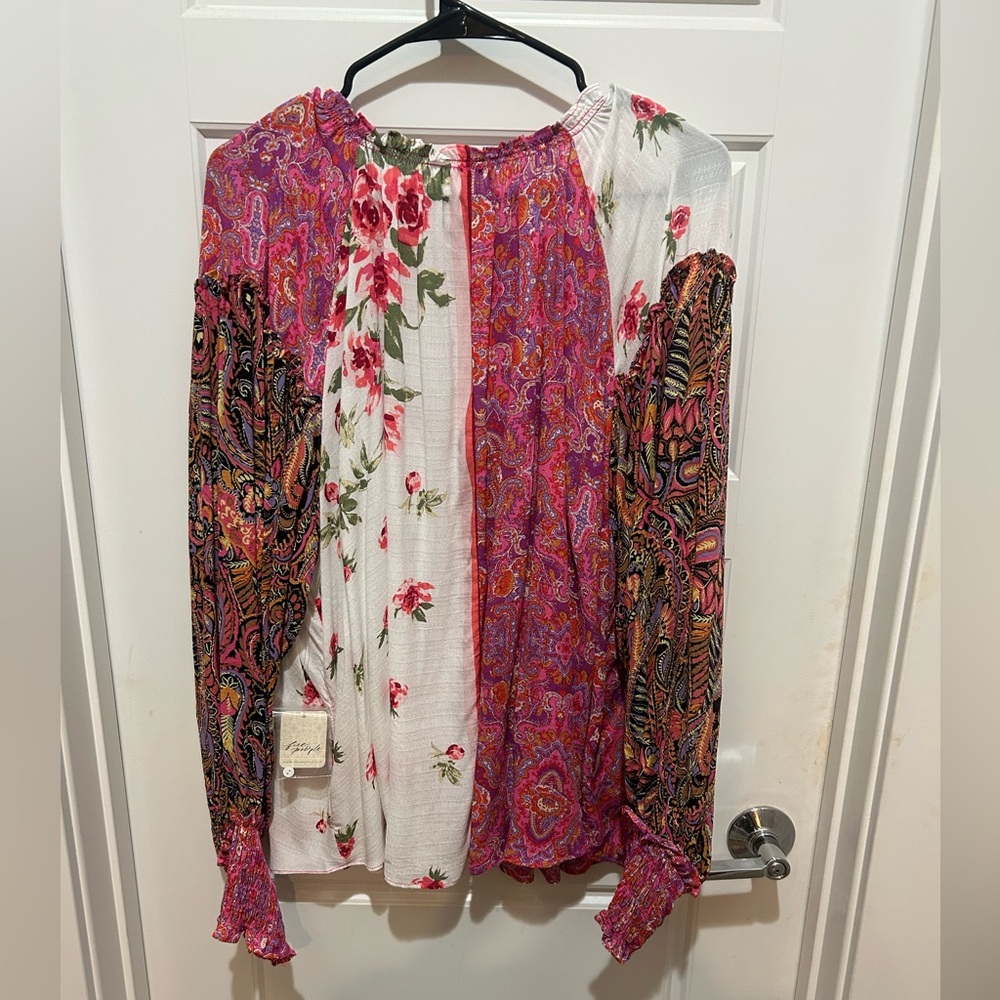 NWT Free People paisley button shirt! - Picture 4 of 6